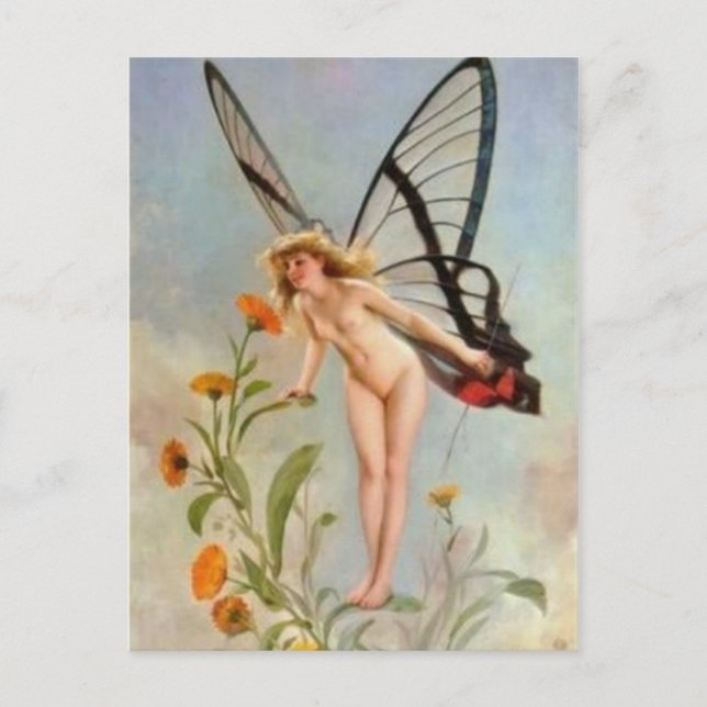 Tarjeta postal clásica de pintura (Anverso)