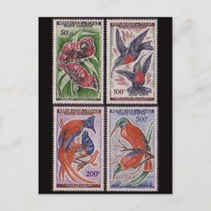 Tarjeta postal clásica grabada