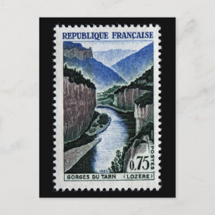 Tarjeta postal clásica grabada
