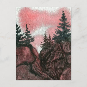 Tarjeta postal "Cliff Hangers #4" de las rutas de