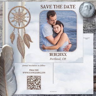 Tarjeta Postal Código QR de Foto para Guardar la F