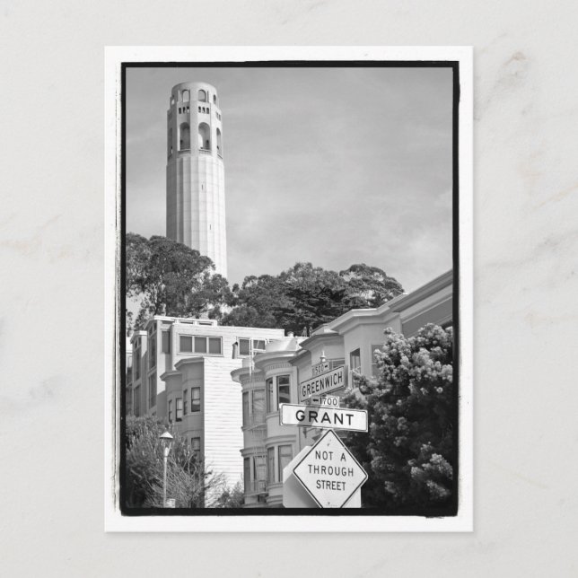 Tarjeta postal Coit Tower (Anverso)