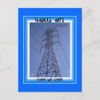 Tarjeta postal colectiva de arte de Power Line Tow