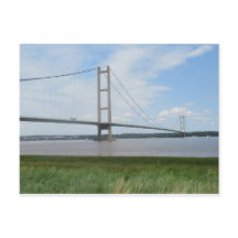 Tarjeta postal color Humber Bridge 2018