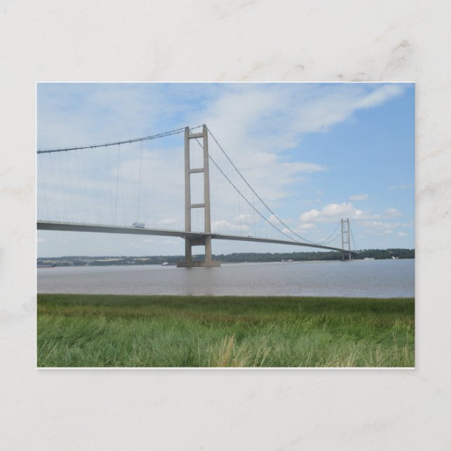 Tarjeta postal color Humber Bridge 2018 (Anverso)
