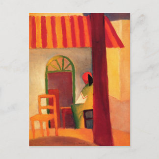 Tarjeta postal colorida de August Macke
