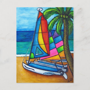 Tarjeta postal colorida sobre el hobby