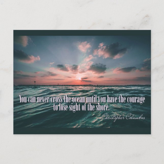 Tarjeta postal Columbus Cita Sunset (Anverso)