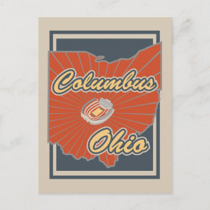 Tarjeta postal Columbus, Ohio - postal de viaje