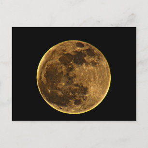 Tarjeta postal completa de la luna