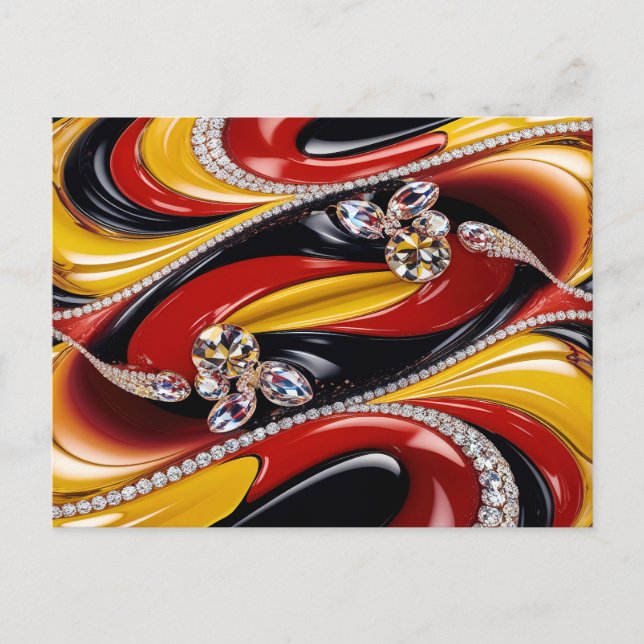 Tarjeta postal con diseño de colores belgas (Anverso)