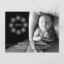 Tarjeta postal con foto de la festividad de invier