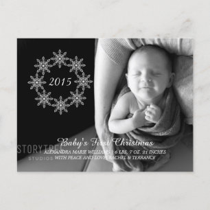 Tarjeta postal con foto de la festividad de invier