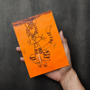 Tarjeta Postal con Impresión de Arte Personalizado