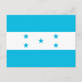 Tarjeta postal con la bandera de Honduras
