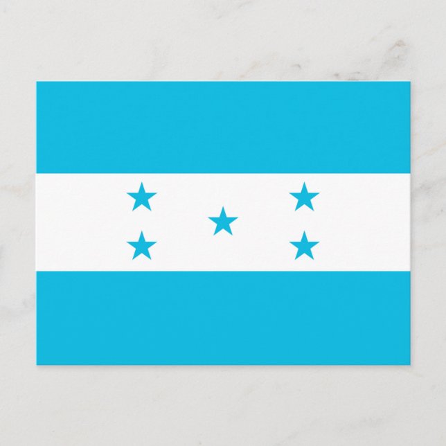 Tarjeta postal con la bandera de Honduras (Anverso)