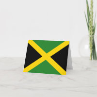Tarjeta postal con la bandera de Jamaica
