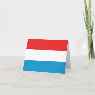 Tarjeta postal con la bandera de Luxemburgo