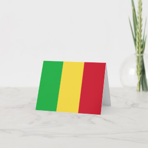 Tarjeta postal con la bandera de Malí