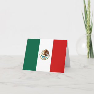 Tarjeta postal con la bandera de México