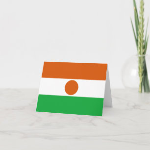 Tarjeta postal con la bandera de Níger
