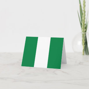 Tarjeta postal con la bandera de Nigeria