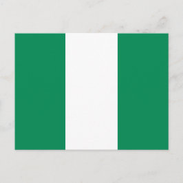 Tarjeta postal con la bandera de Nigeria