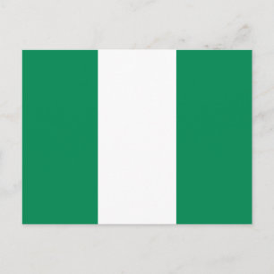 Tarjeta postal con la bandera de Nigeria