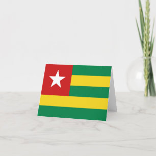 Tarjeta postal con la bandera de Togo