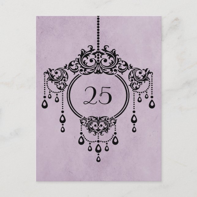 Tarjeta postal con número de tabla de candelabro d (Anverso)