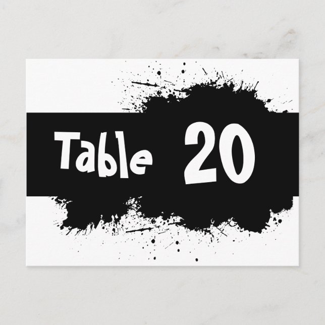 Tarjeta postal con número de tabla de punto de ent (Anverso)