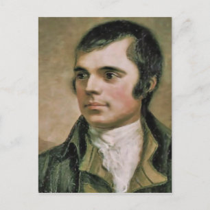 Tarjeta postal con retrato de Robert Burns