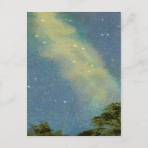 Tarjeta postal con vía láctea