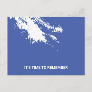 Tarjeta postal con vibra fresca de grunge blanco