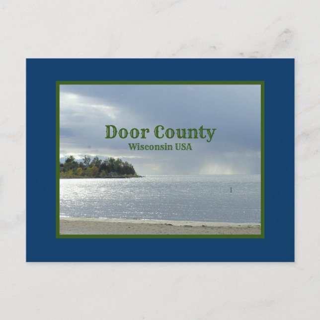 TARJETA POSTAL, CONDADO DE DOOR, WISCONSIN/PLATEAD (Anverso)