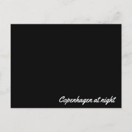 Tarjeta postal Copenhague de noche