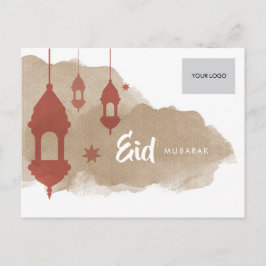 Tarjeta postal corporativa de Eid - Rojo
