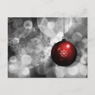 tarjeta postal corporativa de festividad de plata