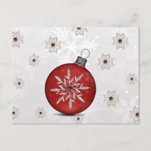 tarjeta postal corporativa festiva de Navidad plat