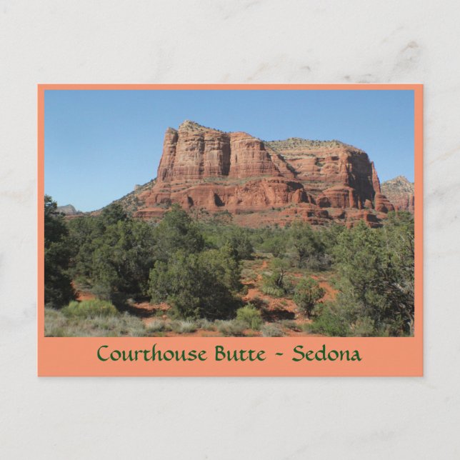 Tarjeta postal Courthouse Butte Sedona Arizona (Anverso)
