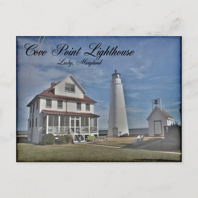 Tarjeta postal Cove Point Lighthouse (Anverso)