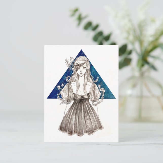 Tarjeta Postal Crackling Flora (Anverso de pie)