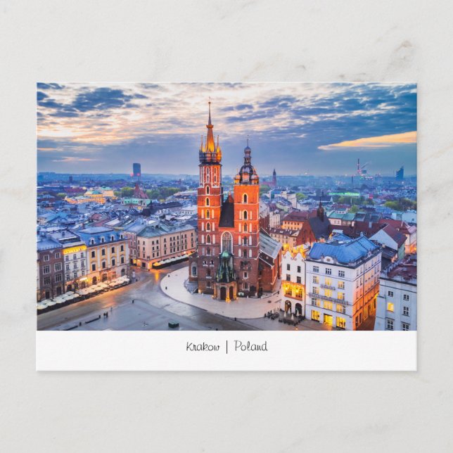 Tarjeta postal Cracovia (Anverso)