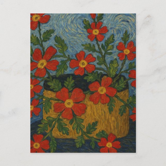 Tarjeta postal Crimson Phlox (Anverso)