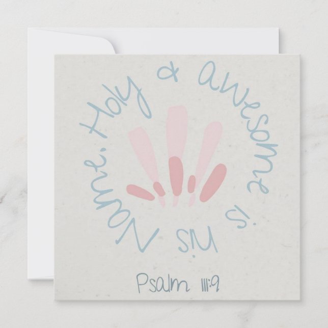 Tarjeta postal cristiana / Tarjeta de fe (Anverso)