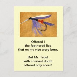 Tarjeta postal "Cruel Trout"