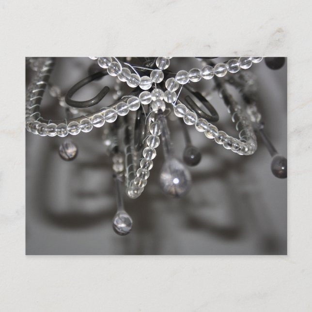 Tarjeta postal Crystal and Bead Chandelier (Anverso)