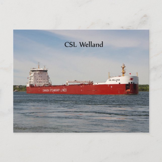 Tarjeta postal CSL Welland (Anverso)