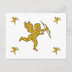 Tarjeta Postal Cupido de Oro