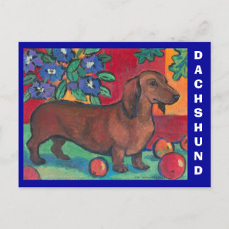 Tarjeta postal Dachshund